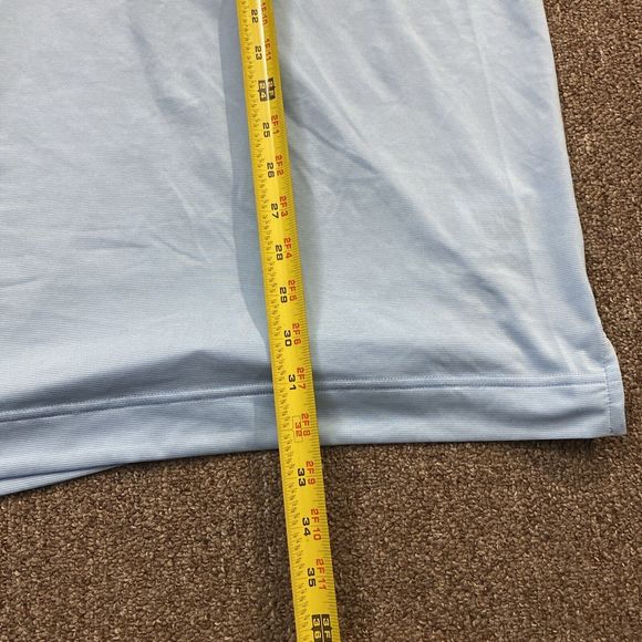 FootJoy Medium The Pearl Club Blue Gray Golfers Athletic FJ Polo Shirt - Picture 3 of 9